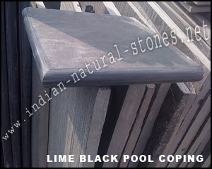 lime black pool coping