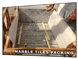 marble tiles export packing
