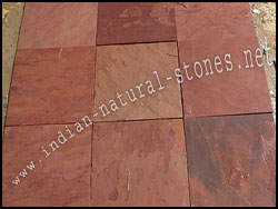 north india terra red slate stone
