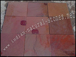 terra red slate stone