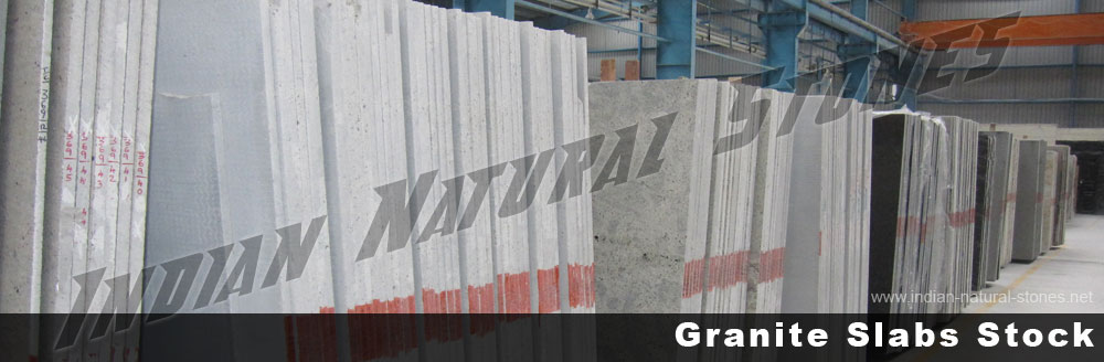 granite slabs stock