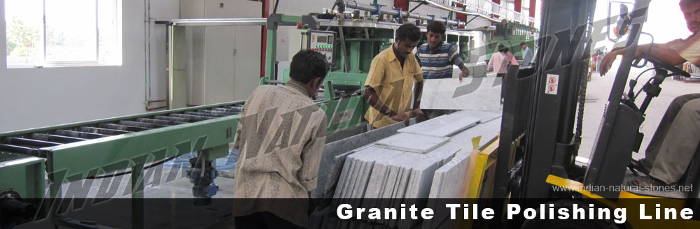 granite tile polishing line