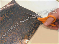 how to cut stone veneer slate